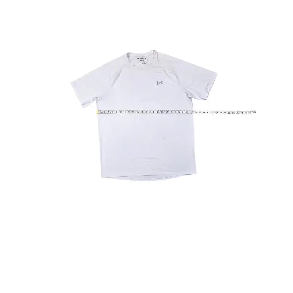 Under Armour Men's White Tech Tee Short Sleeve T-Shirt Loose Fit Size XLT
